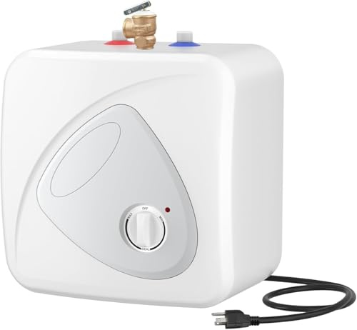 BN-LINK Electric Mini-Tank Water Heater 2.7 Gallon Under Sink Water Heater, 1440W Point of Use Demand for Instant Hot Water 120V, Compact Tank for Space Saving, ETL Listed