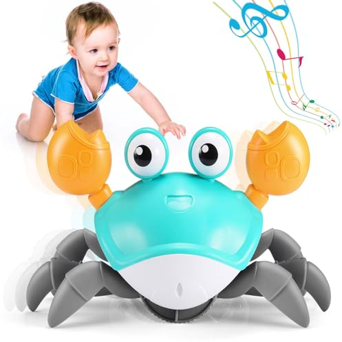 Hapikids Krabbelspielzeug Baby Spielzeug ab 6 7 8 9 10 Monate,Krabbe Baby Spielzeug 1 2 3 Jahr Junge Mädchen Kinderspielzeug ab 1-3 Jahre Junge Mädchen Geschenke Für Kinder Tummy Time Toys