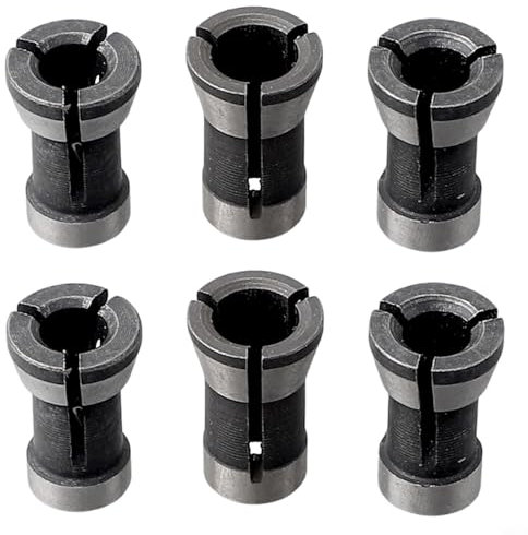 Precision Engraving Machine Adapter, 6 Pieces Set, Suitable for Wood Milling Cutter
