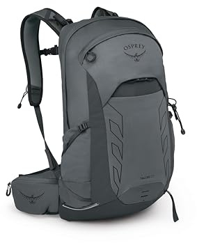 Osprey Talon 22L Men's Lightweight Hiking Backpack - Small Daypack for Travel & Camping, Phantom Grey/Dark Charcoal