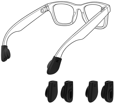 HiBloks Eyeglass Ear Grip for Ray-Ban Meta Gen 2 Smart Glasses (2 Pairs)