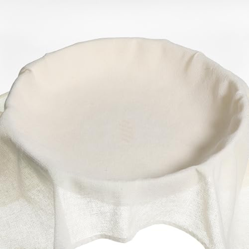 5 panni da formaggio per scolare, 58 x 58 cm, garza per cucinare garza in cotone riutilizzabili, inscatolamento, cottura a vapore, panno filtrante per alimenti, latte di noci, produzione di formaggio