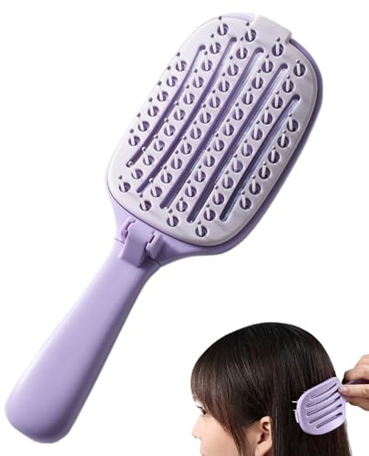 Retractable Scalp Massager, Portable Folding Tool, Ionic Care with Cushion Base, Smooth Glide Styling Instrument, Ergonomic Remover with Sleek Build, Item for Pool Trips