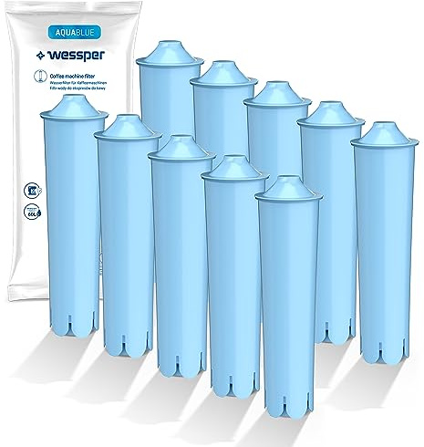 Wessper Vattenfilter kompatibel med Jura Claris Blue filterpatron GIGA filter helautomatisk kaffemaskin ENA 3 5 7 9 J9.2 J9.3 J9.4 J80 J85 Z7 Z9 One Touch, IMPRESSA A5 A9 C50 C55 F7 F8 MICRO 1 5 8