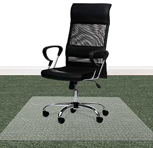 Bodenschutzmatte ECO-MAT aus PET - transparente Stuhlmatte für Teppichböden - 100% ohne BPA & Phthalate - Geruchsfreie Bürostuhl Unterlage aus recyclebarem Material (90x120 cm)