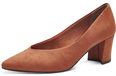 MARCO TOZZI Damen Pumps Spitz Elegant, Orange (Rust), 39