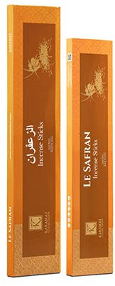 Le Zafferano - Battioni di incenso, 15 bastoncini / 1 ora di Combustione per baton.)