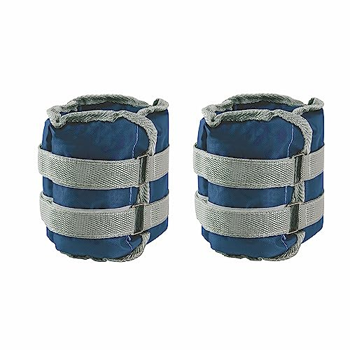 FitLover - Juego de 2 pesas para tobillos y muñecas ajustables (2 kg + 2 kg)