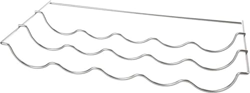 Portabottiglie 45 cm x 24,5 cm cromato per frigoriferi incasso compatibile con Bosch Siemens Neff 177x54 cm 11041775