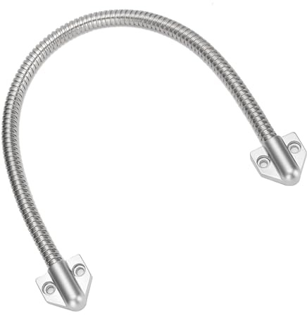 Armored Door Cord - Loop Power Transfer - Stainless Steel Exposed Mounting Sleeve - Access Control Cable Line Protector Defender