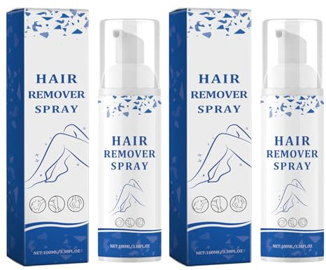 2 Piezas Crema Depilatoria Corporal para Hombres y Mujeres, Crema Depilatoria Piel Sensible, para una Hidratación Suave, Para Cara, Brazos, Piernas y Axilas, Hair Removal Cream, 10