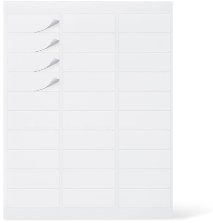 Amazon Basics Printable Address Labels, White, 1 x 2-5/8, 3000 Blank Mailing Labels