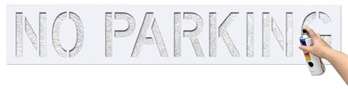 Pochoir Pour Lettres De Stationnement - Modèle De Marquage Réutilisable - Silicone Gabarit De Peinture Pour Aire De Stationnement - Pour Revêtement Trottoir Asphalte Arrière-Cour