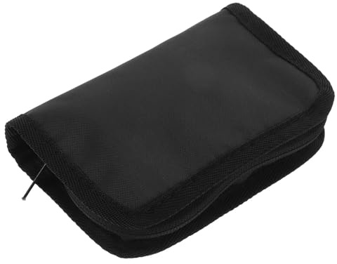 Bolsa para Diabetes Negro Estuche de Transporte para Portátil | PVC y Tejido Compacto y Resistente al Desgaste, Aleación de Zinc, para Casa y Exterior