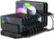 Unitek 60W USB Ladestation 10 Ports, Tablet Multi Ladestation mit QC3.0 und Einstellbaren Teiler für Mehreren USB Geräten