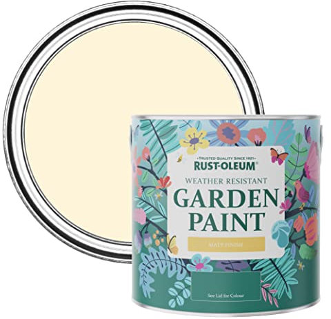 Rust-Oleum Beige Mould-Resistant Garden Paint In Matt Finish - Clotted Cream 2.5L