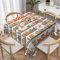 PartyUnix Lustige Bücherregale und Leiter-Tischdecke – 152,4 x 152,4 cm, runde Tischdecke, perfekt für Buffet-Tische, Partys
