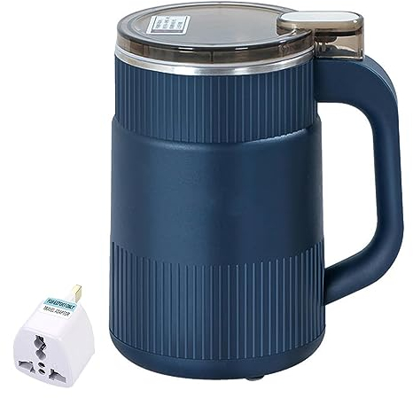 Household Small Powder Grinding Machine, Electric Spice Grinder Fine Powder, Stainless Steel Multifunctional Powder Grinder for Herbs Spices Coffee Beans Nuts Grains (Blue)