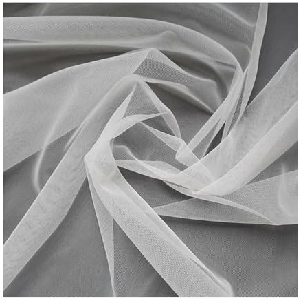 Tela de tul blanca suave, 4 m x 1,6 m, Plipdhy, poliéster, tul para decoración de boda, cumpleaños, fiestas, manualidades, ramo de flores