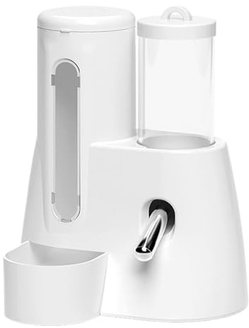 per piccoli animali 2 in 1 - Dispenser automatico di acqua e cibo per criceto | Biberon e contenitore di alimentazione per animali domestici a prova di perdite per furetti, Guine che garantisce q