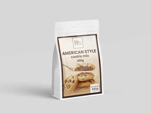 American Style Cookie Mix 400g - by Bake Blend - Easy to Use Baking Mix for Chewy, Homemade Cookies - Just Add Margarine & Water - Base for Chocolate Chips & Nuts