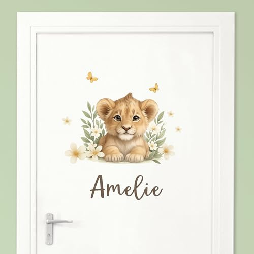 Little Deco Türaufkleber, Wandtattoo Kinderzimmer, Löwenjunges