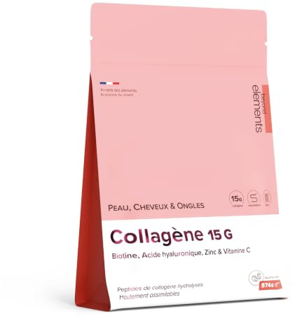 Collagène 15 000mg Haut Dosage – Acide Hyaluronique – Peau Ferme & Hydratée