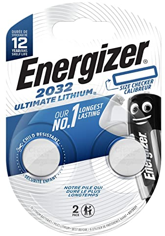 Energizer Pila a Bottone CR 2032 al Litio Ultimate 2032 235 mAh 3 V 2pcs.