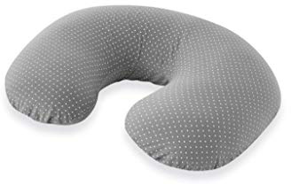 Träumeland T042102 - Funda para cojín de lactancia y embarazo, diseño de lunares, color gris y multicolor