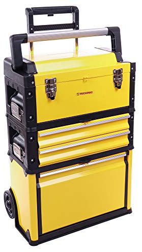 3 teiliges Metall Werkzeugwagen 72 x 49 x 23 cm, Werkzeugkisten Werkzeugkasten Werkzeugkoffer