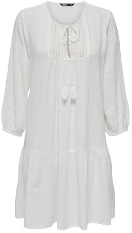 ONLY Womens Lace Tunic Cloud Dancer L