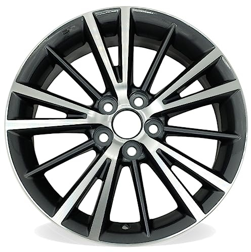 New Single 16 16x6.5 Inch Alloy Wheel for 2014–2019 Toyota Corolla | OEM Design Replacement Rim | Machined Grey | Direct Fit - OE Stock Specs | 75150 75150B