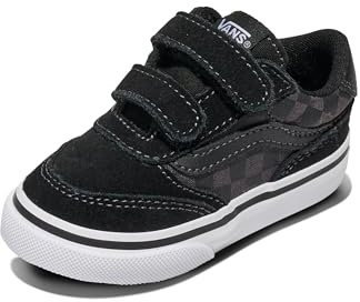 Vans Unisex Kinder Brooklyn Ls V Sneaker, Schackbräde, svart och asfalt, 6 UK Child