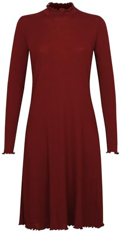 Dilling Damenkleid aus Merinowolle - Rubinrot 36