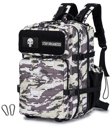 SPAHER 45L Sacs à Dos Tactique Militaire Sac de Randonnée Sac de Survie Sac a Dos Voyage étanche Assault Pack Sac à Dos de Trekking Militaire Armée Tactique Molle Sac à Dos