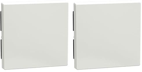 Schneider Electric Merten 432119 Wippe Abdeckung Wechselschalter, Ausschalter, Kreuzschalter System M, 1 Smart, M-Plan, M-Creat, polarweiß glänzend (Packung mit 2)