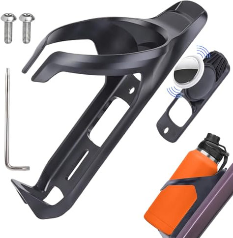 innislink Support Airtag pour vélo, cachette de vélo, avec porte-bouteille avec vis, 2 en 1, pour Apple Air Tag, pour vélo, VTT, vélo de route, VTT (noir)