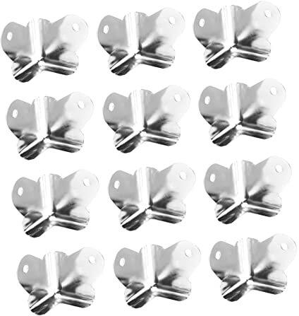 TEHAUX 24pièces Protections Angle Fer pour Haut-parleurs Protections Angle Lot de pour Enceintes