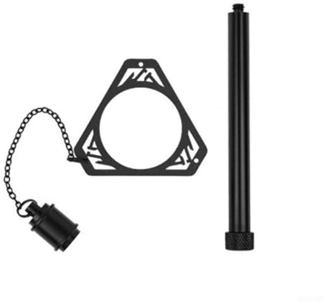 Besttoolifes Accesorios de camping, tocadiscos giratorios de 19 luces con rotación de 360 grados, para actividades al aire libre, negro (rueda negra)