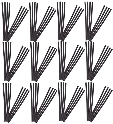 BUGUUYO 800 Pièces Attaches Métalliques Colorées pour Bonbons Liens Festifs Noirs pour Sacs Cadeaux et Emballages de Fête