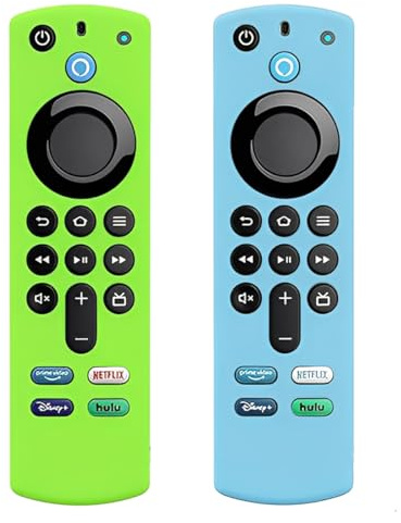 YUPZAR 2 Piezas Funda Mando TV,Funda Mando Fire Tv Stick Funda De Silicona De Mando Distancia Para Stick 4K 3Rd Gen 3Rd Generación Funda Protectora Antideslizante De Mando Distancia