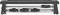 Spring Raclette 4 Personen COMPACT Schwarz, Tischgrill elektrisch, Antihaftbeschichtete Alu-Grillplatte, 4 Raclette Pfännchen & Spatel, Abstellebene, 54,0×10,5×11,5cm, 650W, Raclette Grill