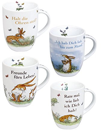Könitz Becher Weißt du eigentlich. 4 teiliges Kaffeebecher Set