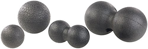 newgen medicals Massage-Duobälle: 4er-Set Massagebälle & Faszientrainer für Rücken & Co. (Massage-Set, Massage-Ball-Set, Igelball)