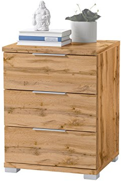 möbelando Nachtkommode Nachttisch Bettkommode Nako Nachtkonsole Kommode Nelli I Wildeiche