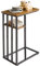 IBUYKE Beistelltisch, C-Form, Laptoptisch, Kleiner Sofatisch, Sofatisch mit Rollen, Wohnzimmertisch mit Metallgestell, Industrie-Design, TMJ406H