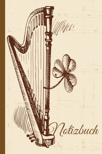 Harfen Notizbuch: Harfen Notizbuch, breit liniert, liniertes Papier-Notizbuch für Schule, Studenten, Geschenk für Kinder, Jungen, Mädchen, Harfen-Notizbuch, Harfen-Liebhaber