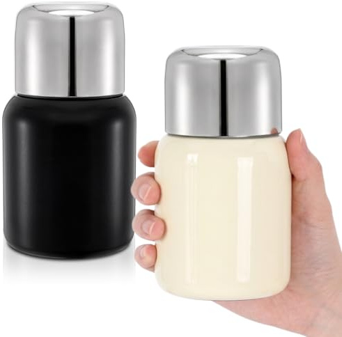Acshio 2 Pack Stainless Steel Small Insulated Water Bottle, 10 Oz