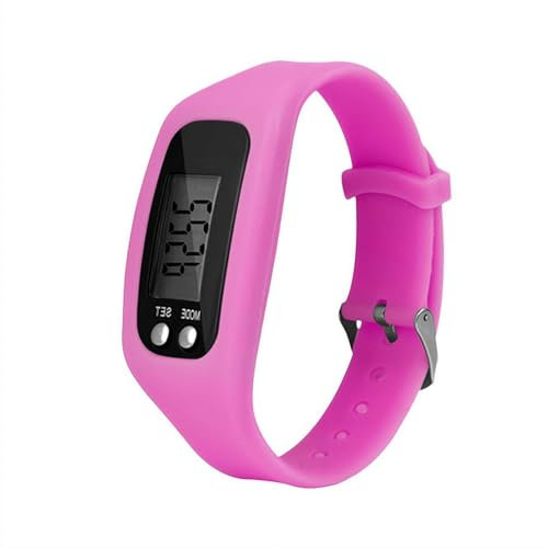 Reloj podómetro, no requiere Bluetooth/App/teléfono, fitness con contador de pasos, contador de calorías, pantalla LCD grande, pulsera de silicona ligera para caminar y correr