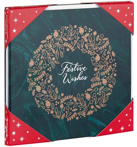 Hallmark Charity Christmas Cards - Pack of 10 in 2 Elegant Festive Designs